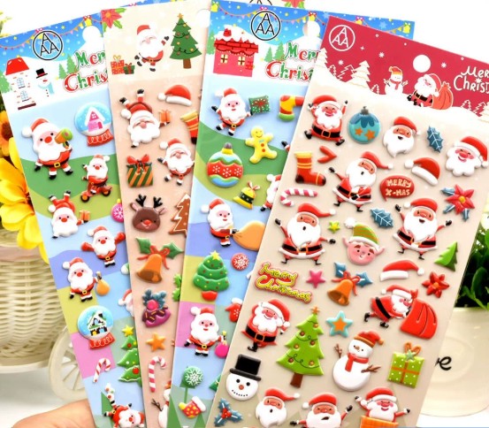 Sticker giáng sinh 3D